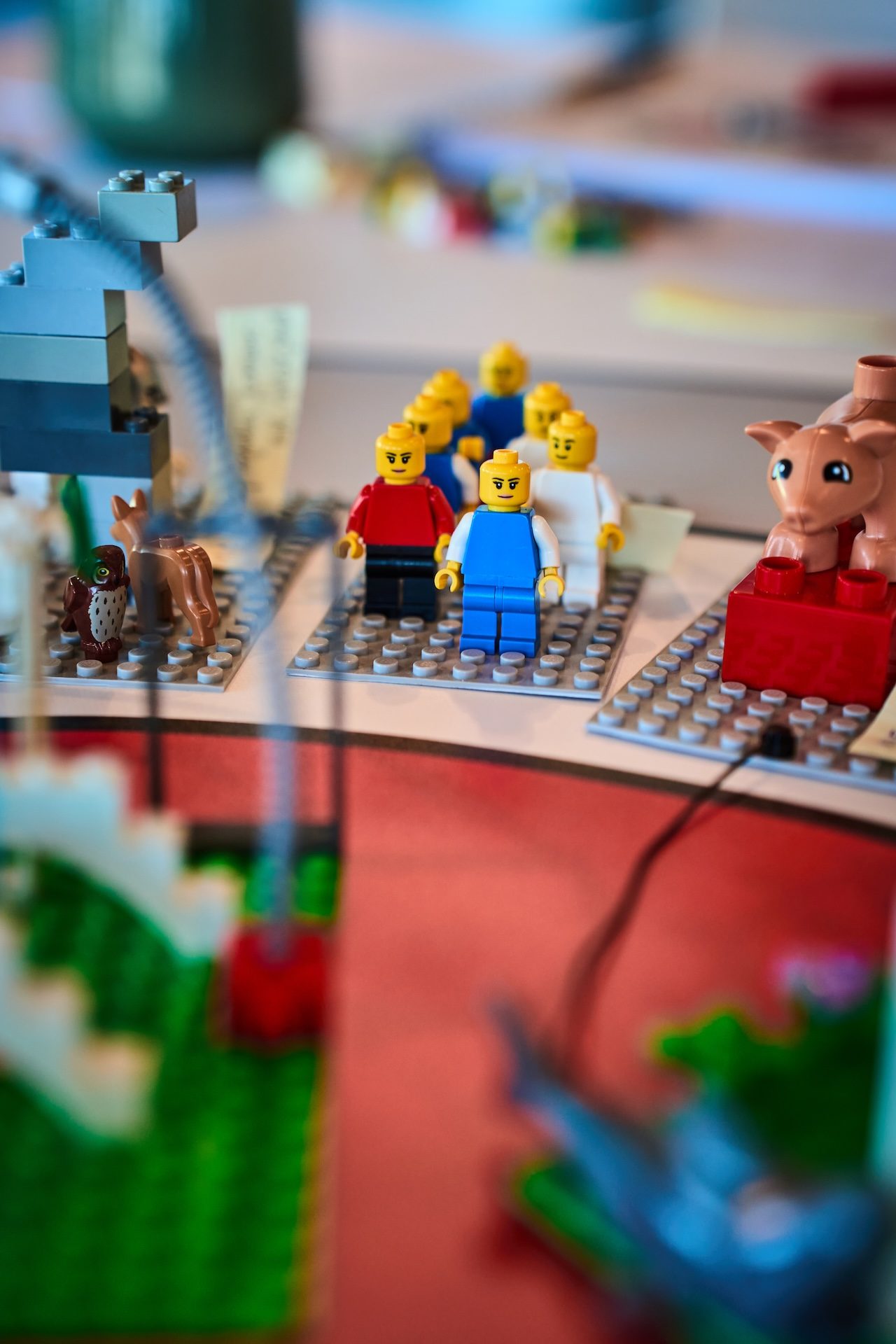 Detal modelu LEGO® zbudowanego podczas warsztatu